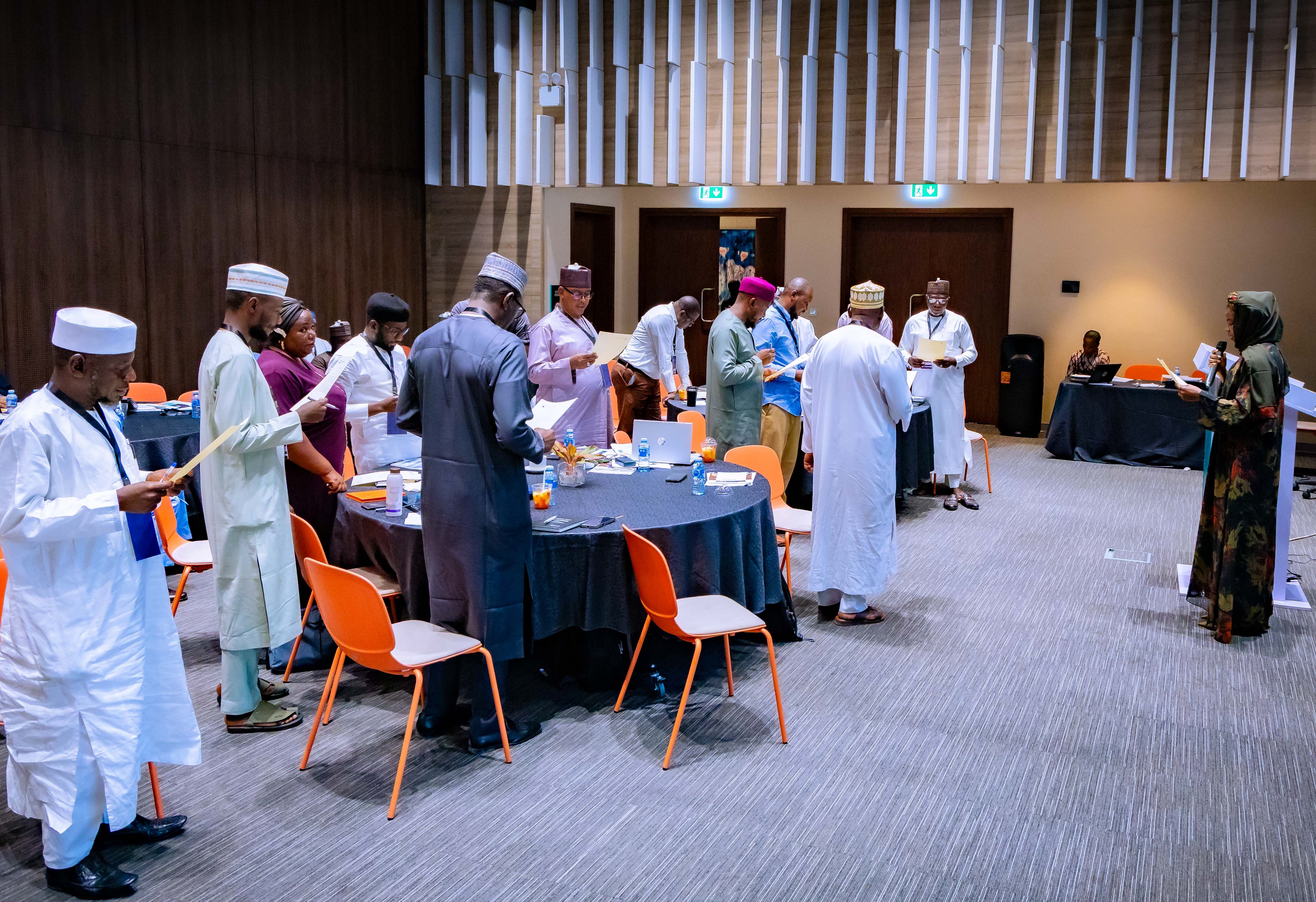 Zonal and LGA coordinators gathered during a BWSO onboarding session